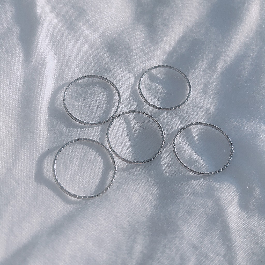 Nhẫn Trơn Nhám Kiểu Dáng Đơn Giản