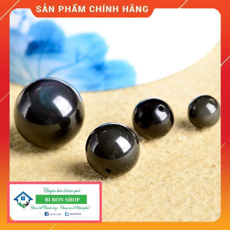 Hạt đá Obsidian Hắc Diện Thạch dùng làm sản phẩm handmade DIY
