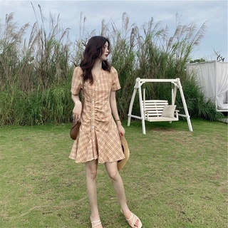 Đầm kate đuôi cá rút dây siêu xinh