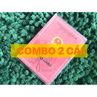 COMBO 2 bao SỔ HỘ KHẨU, SỔ TẠM TRÚ, KT3 dẻo trong 2B155
