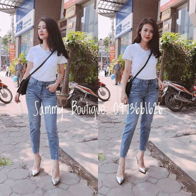 Quần beggy 9 tấc co dãn.