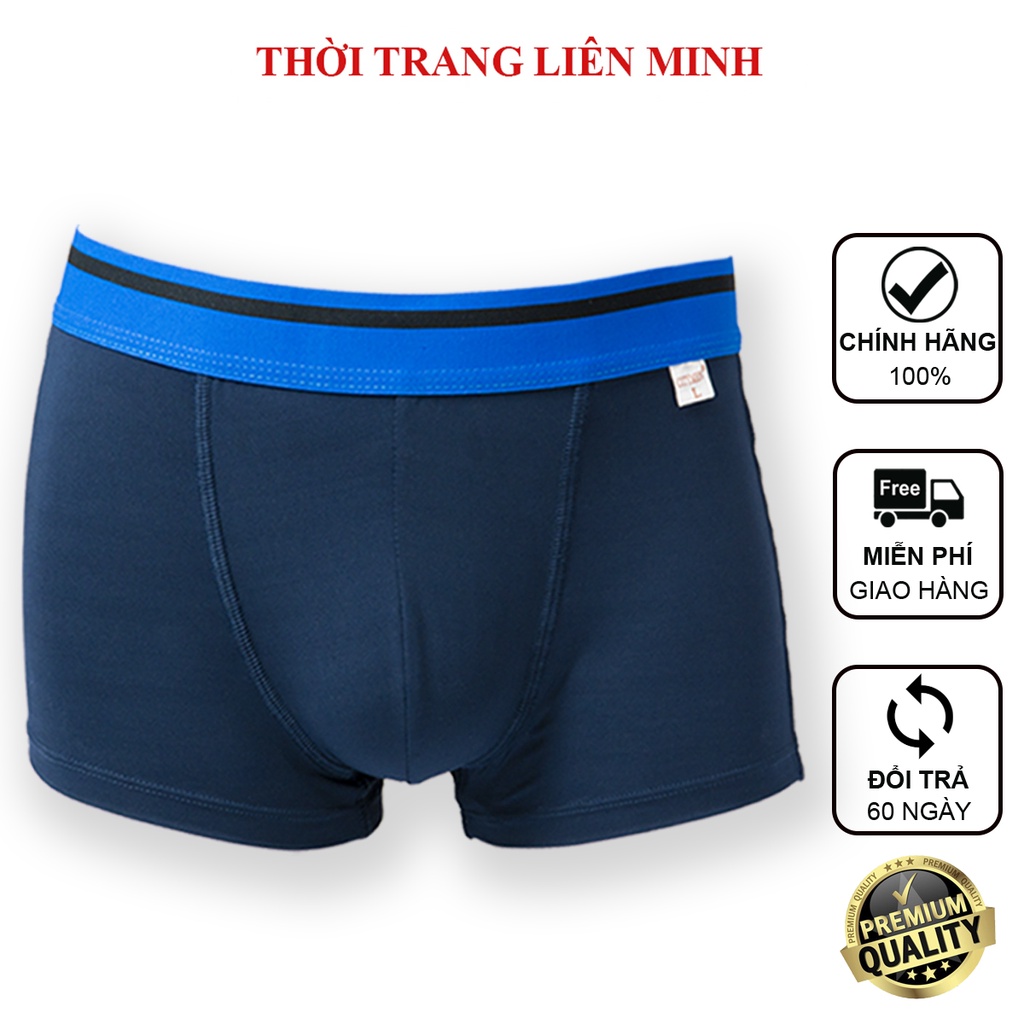 Quần lót nam boxer CITYMEN lưng Sọc, vải thun lạnh co giãn 4 chiều, thấm hút mồ hôi tốt, mềm mại