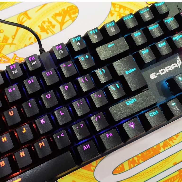 Bàn phím cơ E-dra EK313 EK387 Ek384 Fuhlen Eraser [Bảo hành 24 tháng] ♥️Freeship♥️ Phím cơ Gaming EDra EK313 M87S