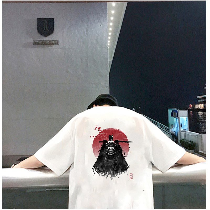 Áo thun nam tay lỡ samurai form rộng vải dày mịn 2020T2614