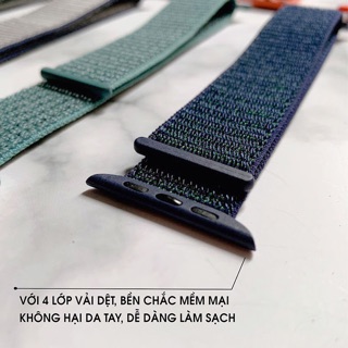[TẶNG PPF BẢO VỆ MÀN HÌNH] Dây vải Sport Loop Cao Cấp Dành Cho Apple Watch