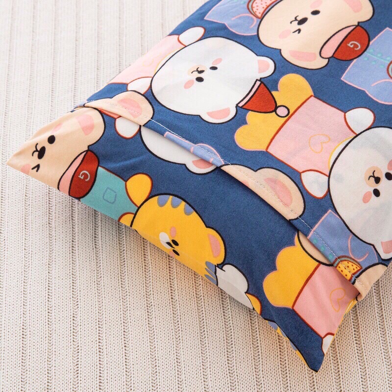 GỐI COTTON THUN LẠNH DÀNH CHO BÉ - GỐI TRẺ EM  mềm mại