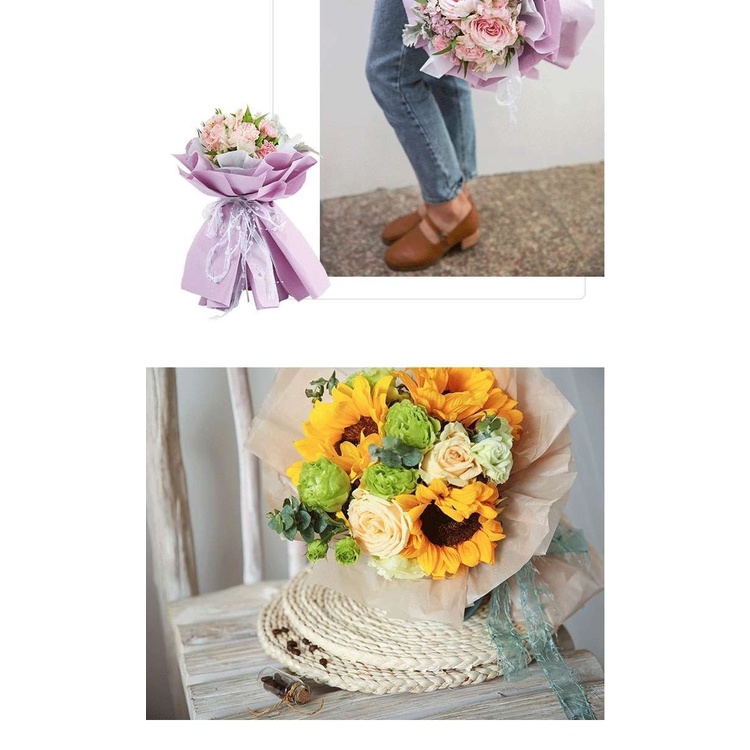 Giấy lụa Sydney lót đệm bó hoa - giấy nến lót bánh - giấy pelure