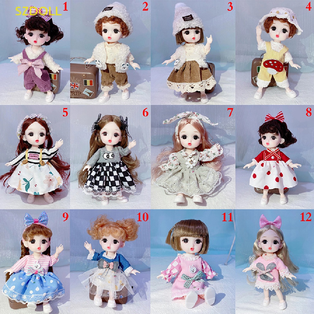 Bộ Đồ Chơi Trang Điểm Toàn Diện Có Khớp Chuyển Động Cho Búp Bê 16-17cm