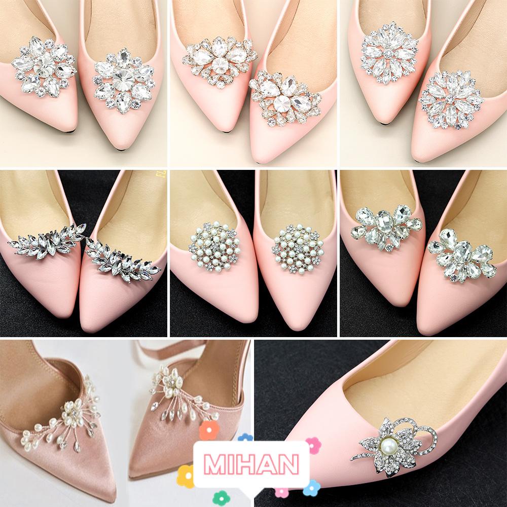 Kẹp Giày 1PC MIHAN1|Kẹp TóC HìNh Vuông ĐíNh Kim Cương Giả ThờI Trang Cho