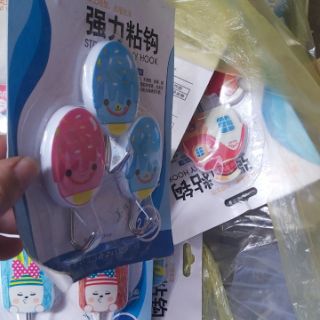 Vỉ 4 móc dán tường, vỉ 3 móc