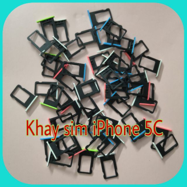 Khay sim iphone 5C đủ 5 màu