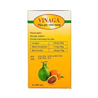 DẦU GẤC VINAGA (Lọ 100 viên)