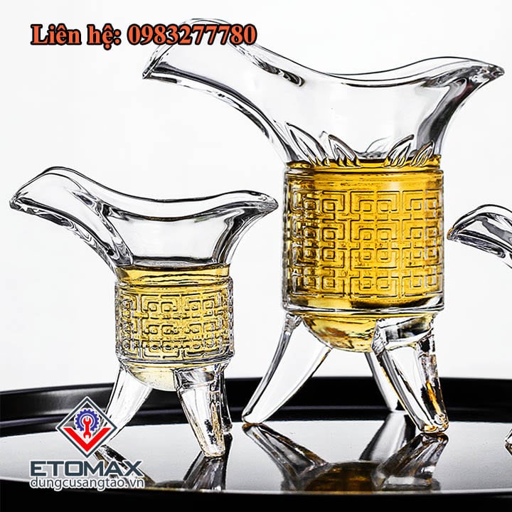 Bộ 6 Ly Thủy Tinh Hoàng Đế Siêu Độc Lạ