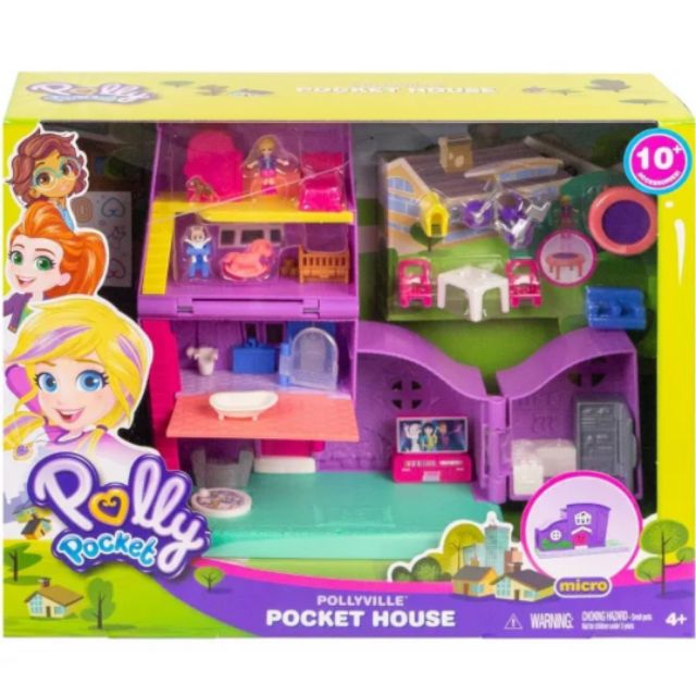 Bộ đồ chơi ngôi nhà mini Polly pocket nhập Mỹ