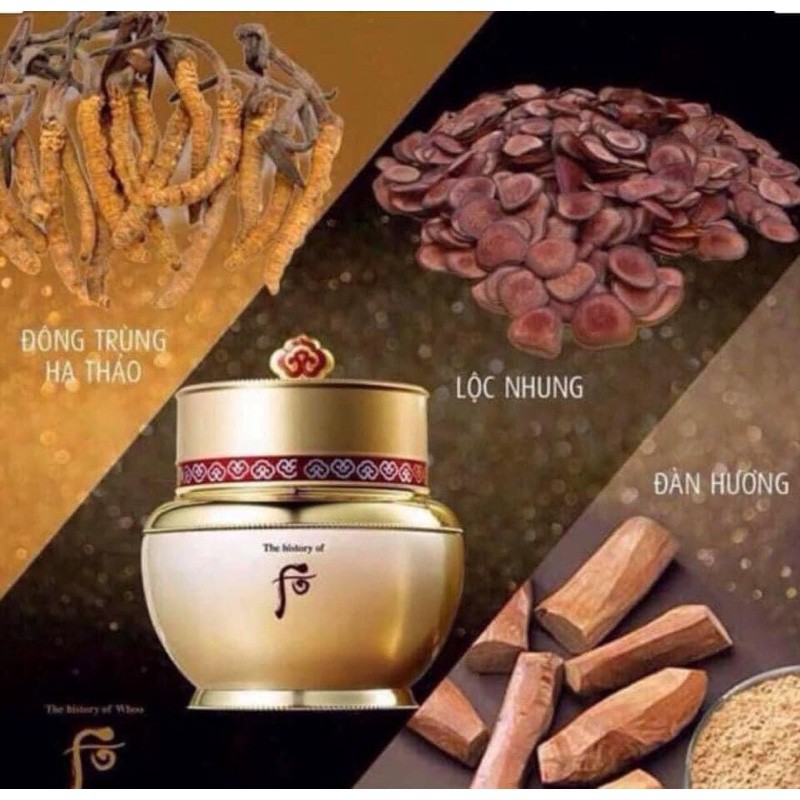 1 Gói 1ml Kem Dưỡng whoo hồng nhuận da chống Lão Hóa giảm mụn Whoo Bichup Ja Yoon