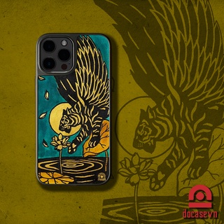 Ốp da Đỏ Case - mẫu Hổ Mọc Thêm Cánh - Ốp lưng iphone/samsung Docase.vn