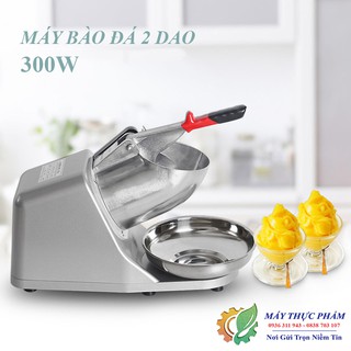 Máy bào đá tuyết nhanh siêu mịn 2 lưỡi dao