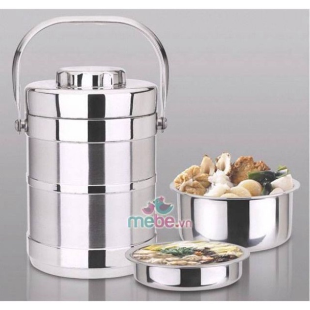 Cặp Lồng Inox Giữ Nhiệt 3 Tầng 1,4L  - Duonghieu6789