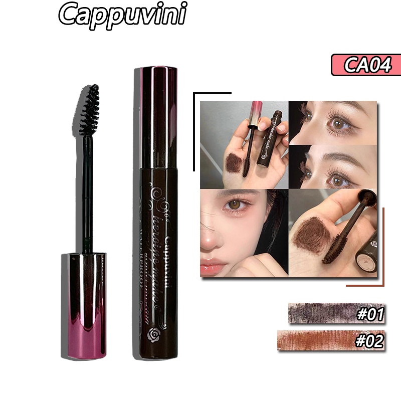 Mascara CAPPUVINI chống thấm nước chống nhòe làm cong mi tự nhiên 6.5g