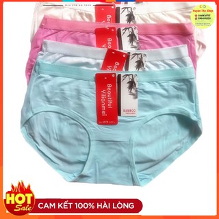 10 quần lót cotton sợi tre 50-65kg