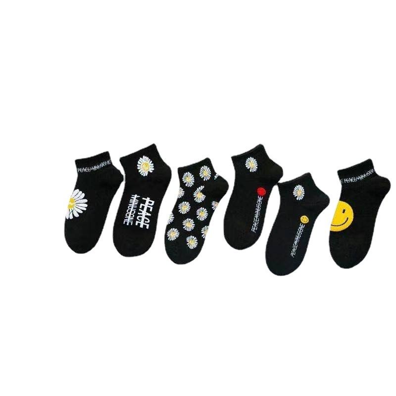Tất Vớ Cổ Ngắn Hoa Cúc Khử Mùi Chống Hôi Chân, Kháng Khuẩn Tuyệt Đối - Subo Shop