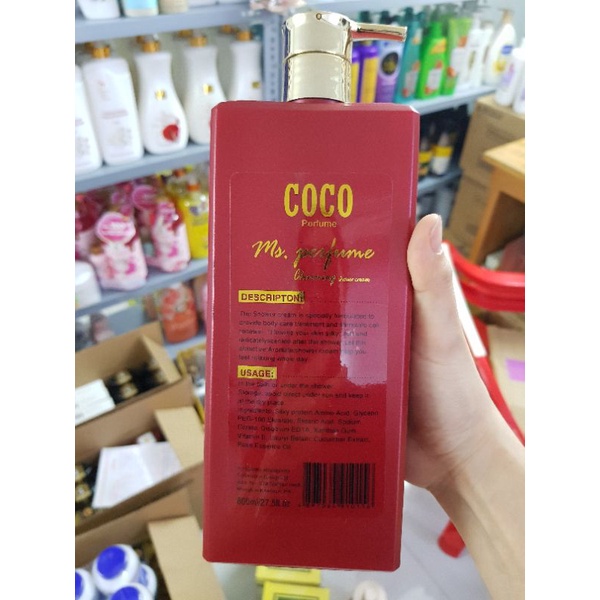 SỮA TẮM NƯỚC HOA LƯU HƯƠNG  C-O-C-O 800ml