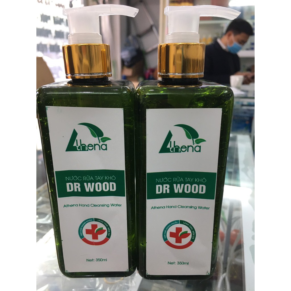 NƯỚC RỬA TAY KHÔ DR WOOD  350ML DẠNG GEL- SÁT KHUẨN NHANH