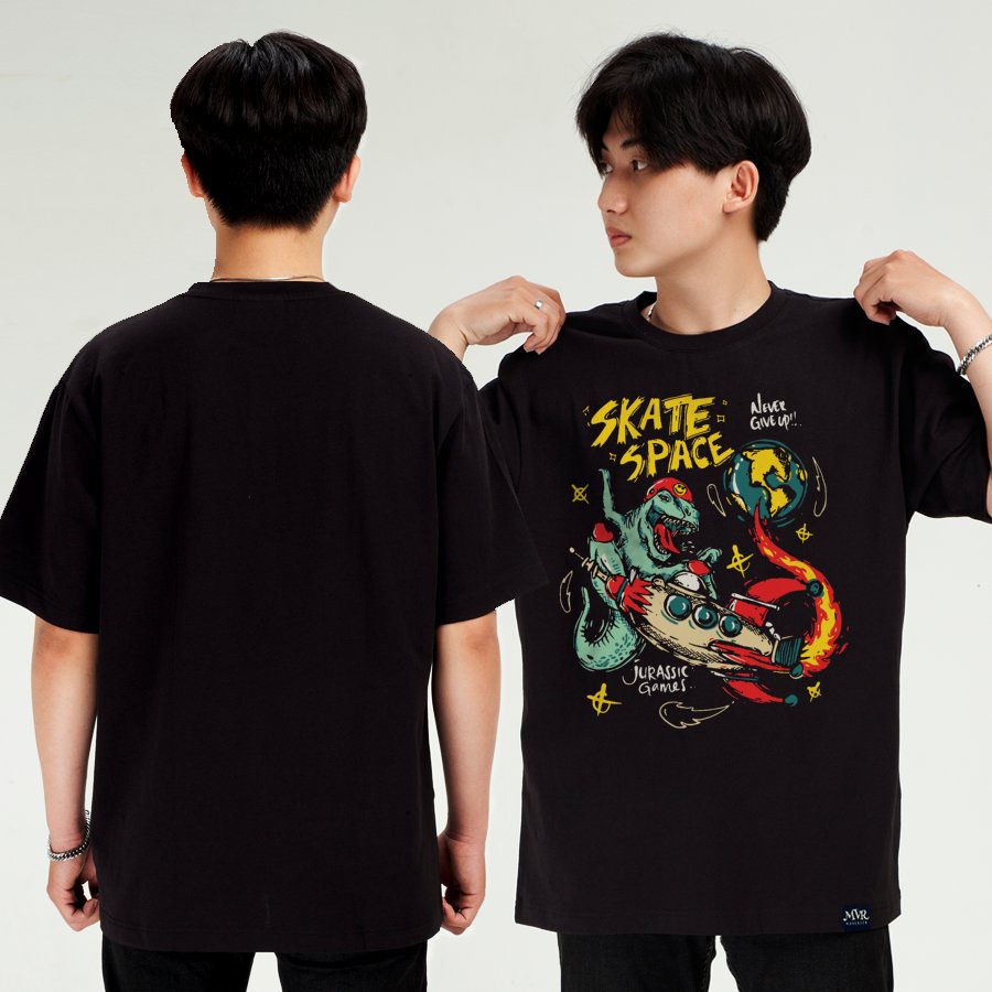 Áo thun form rộng trượt ván trên không gian MVR size rộng tee Mỹ BB4294