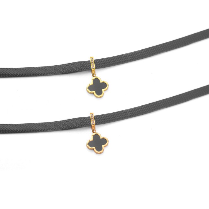 VÒNG CỔ TITAN DÂY ĐEN THỜI TRANG CHOKER MẶT TN289 SIÊU ĐẸP BỀN MÀU