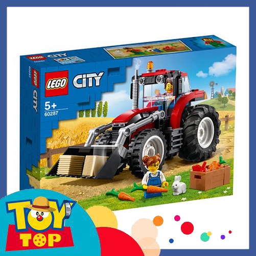 Đồ chơi lắp ráp thành phô xe ô tô máy kéo nông trường trang trại xếp hình Lego city 60287