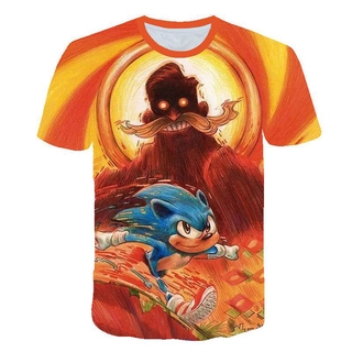 Áo thun in hình Sonic the hedgehog
