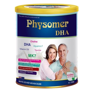 Sữa Physomer DHA dinh dưỡng cho người trung và cao tuổi