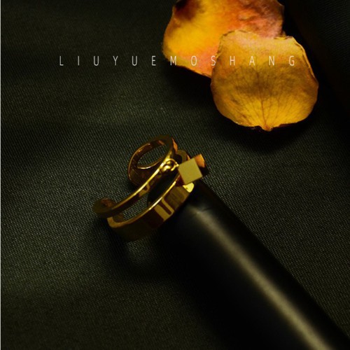 Nhẫn Nữ Bản To Cá Tính Titan Ko Đen TT 2723