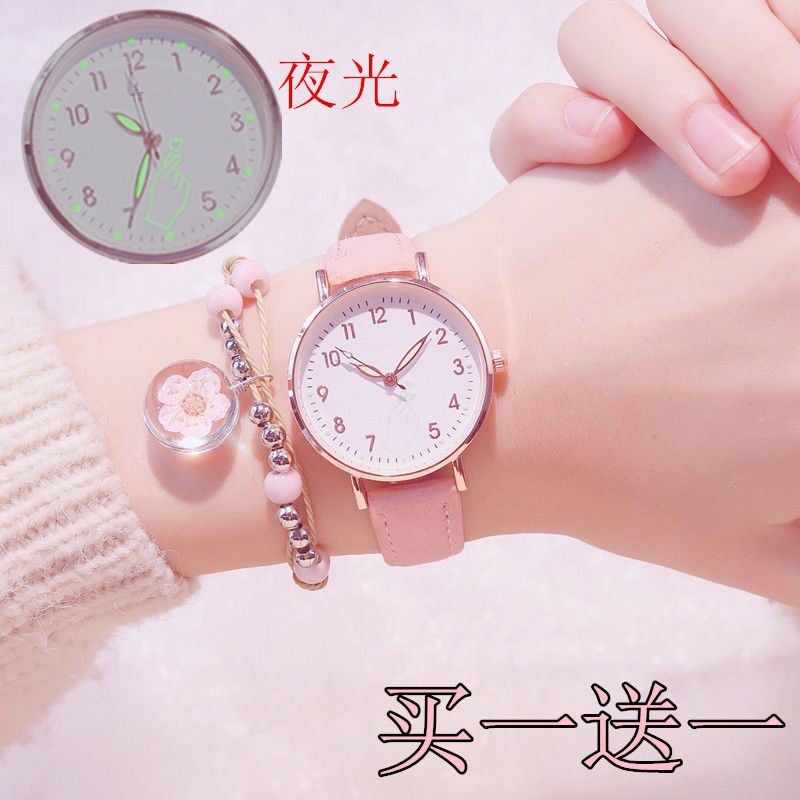 Tik Tok Đồng Hồ Phản Quang Chống Thấm Nước Hình Trái Tim Bầu Trời Sao Cá Tính Đơn Giản Cho Nữ Sinh