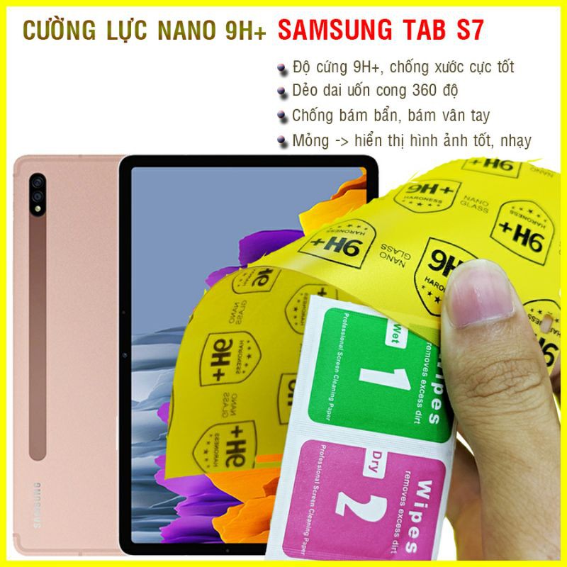 Dán cường lực dẻo nano Samsung Tab S7 11inch