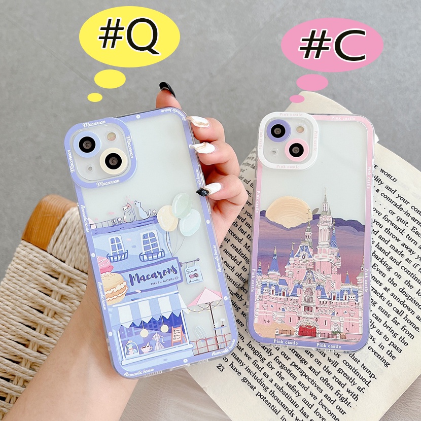 Ốp Điện Thoại Silicone Trong Suốt In Hình Lâu Đài Disney Cho OPPO Reno 6 5 Pro+ 7Z 6Z 5Z 5F 6 5 Lite A96 76 R17 F11 F9 Pro A95 A94 A93 A74