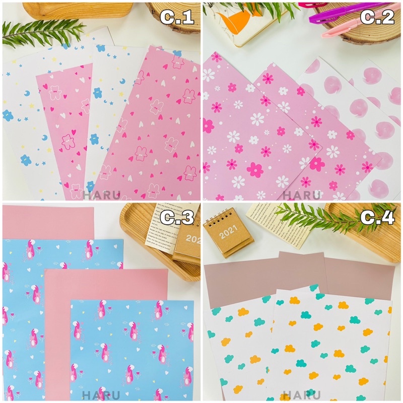 [GIẤY BAO TẬP VỞ / GIẤY GÓI QUÀ] Giấy bao tập vở Wrapping Paper