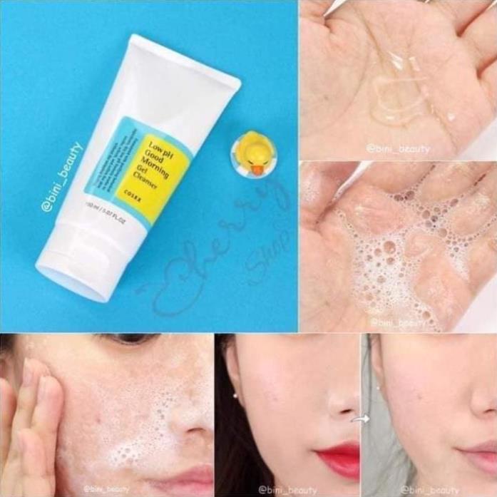 Sữa Rửa Mặt Cosrx Low PH Good Morning Gel Cleanser Dạng Gel Chiết Từ Dầu Cây Trà Dịu Nhẹ, Ngăn Ngừa Mụn