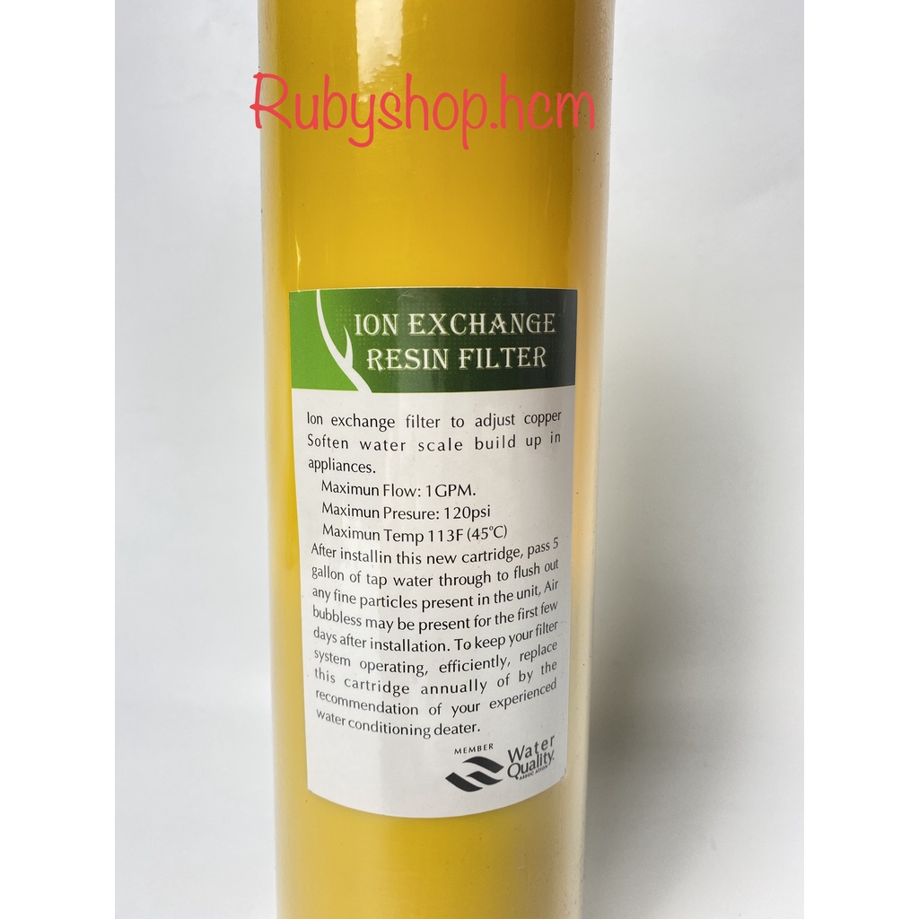 Lõi Resin/Cation khử vôi, phèn trong nước Rubyshop.hcm