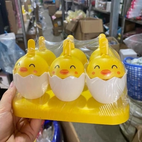 Bộ Khuôn làm kem 6 que VỊT VÀNG dễ thương- nội địa Trung