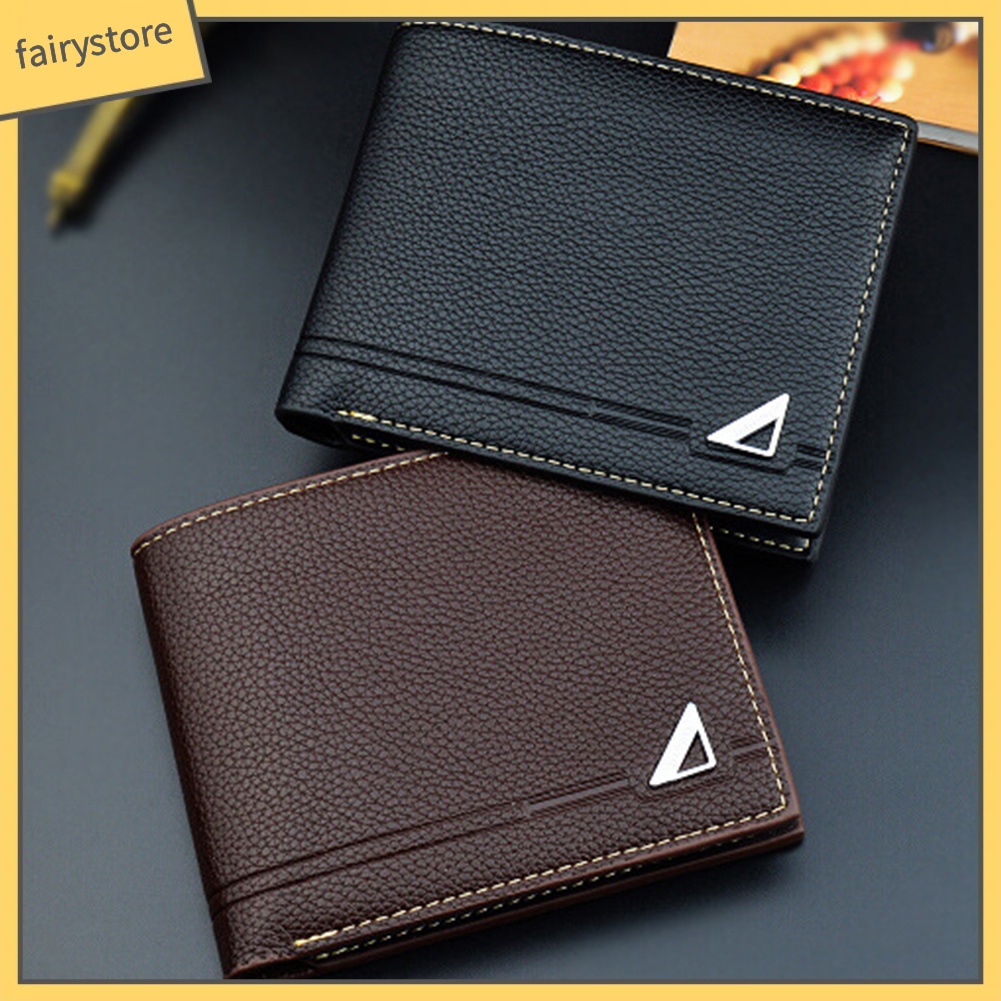 Ví ngắn giả da thời trang cao cấp cho nam