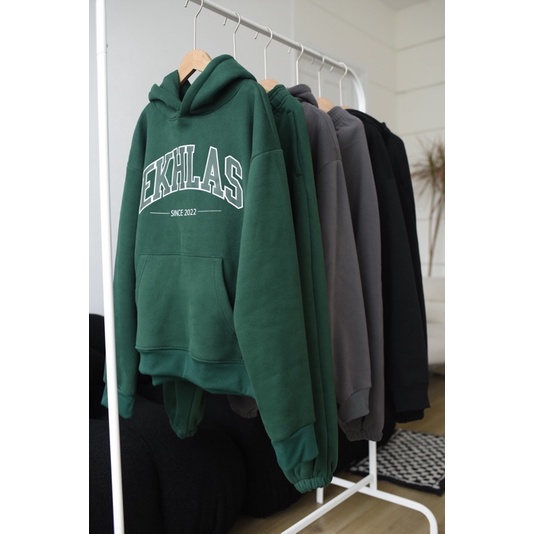 Set Nỉ Hoodie EKHLAS Nam Nữ