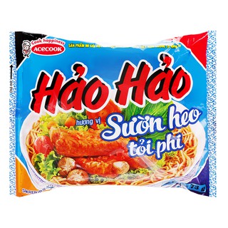 Mì Hảo Hảo Sườn Heo Tỏi Phi Gói 73G