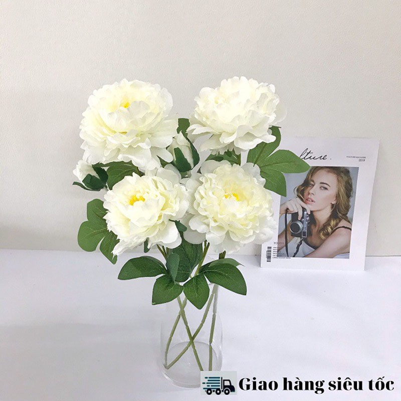 Hoa giả - Hoa Mẫu Đơn  trang trí nhà cửa, văn phòng, decor cửa hàng, cửa tiệm, sang trọng, cao cấp.