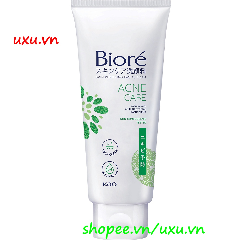 Sữa Rửa Mặt 100g Biore Acne Care Sạch Mụn Và Kháng Khuẩn, Với uxu.vn Tất Cả Là Chính Hãng.