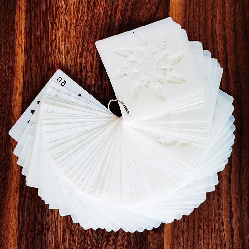 Set 36 khuôn vẽ họa tiết cách điệu Mandala dùng để hỗ trợ trang trí nội thất