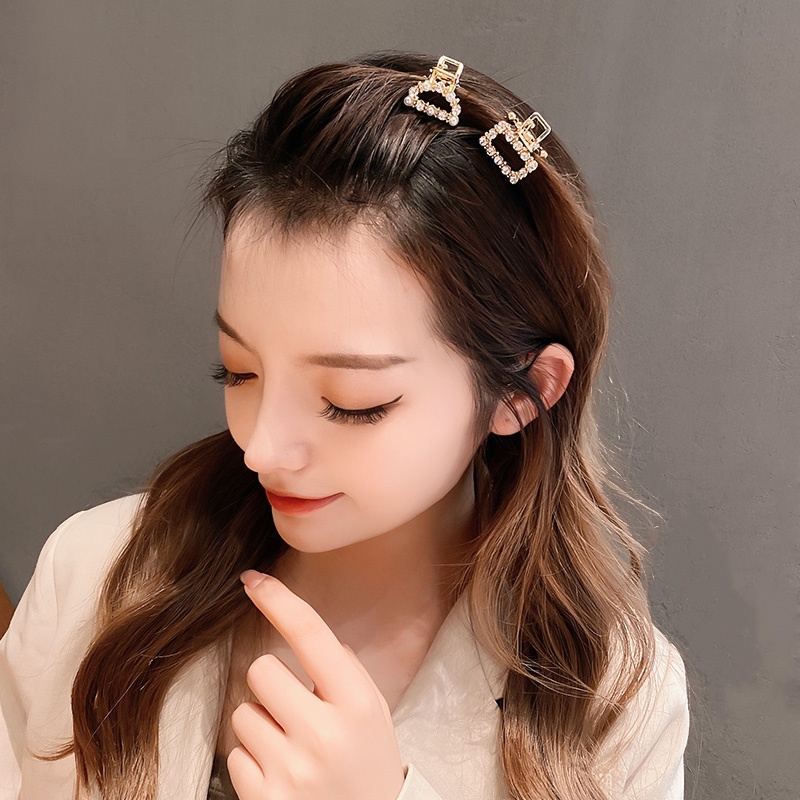 Kẹp Tóc Kim Loại Đính Ngọc Trai Thời Trang Cho Nữ