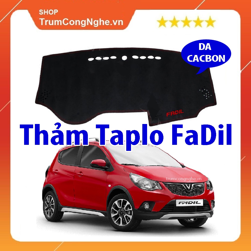 Thảm Taplo FADIL VINFAST Da CACBON Cao Cấp, Chống Nắng Chịu Nhiệt Hiệu Quả