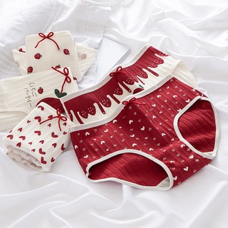 ✼2-5 đôi quần lót nữ, quần lót nữ cotton kháng khuẩn, phiên bản Hàn Quốc, học sinh Nhật Bản, quần sịp nữ dễ thương, gợi
