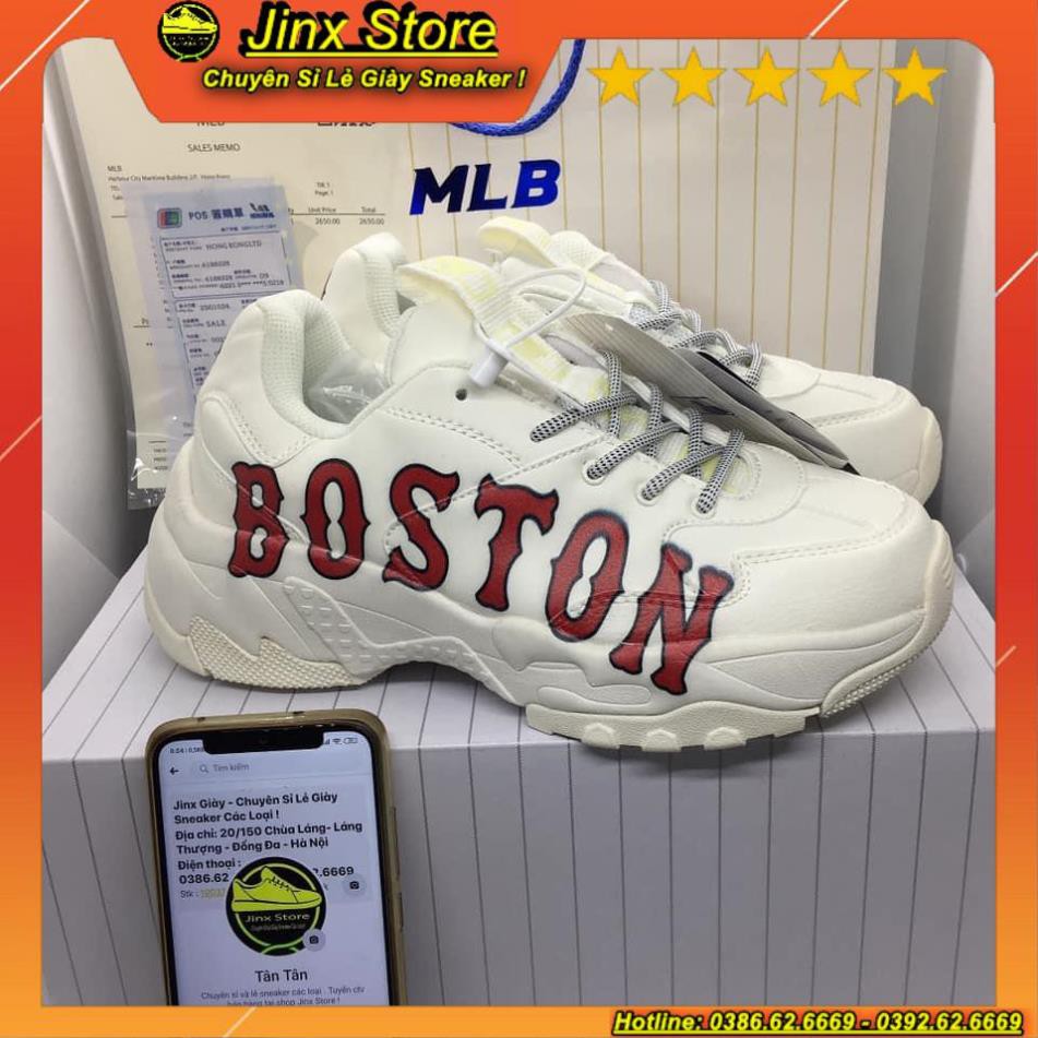 [ FREE SHIP ] Giày thể thao sneaker trắng M L B BOSTON full size, full bill box hàng 1:1 | BigBuy360 - bigbuy360.vn